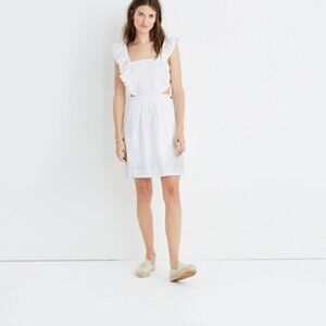 Madewell Leilani Eyelet Cut Out Apron Dress 4